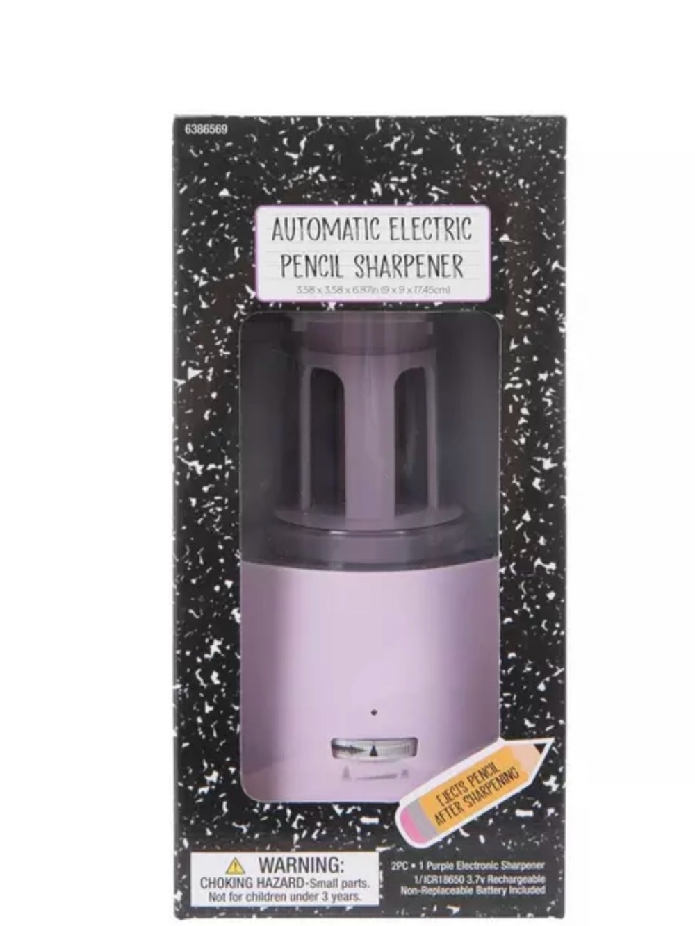 Automatic Electric Pencil Sharpener - Purple